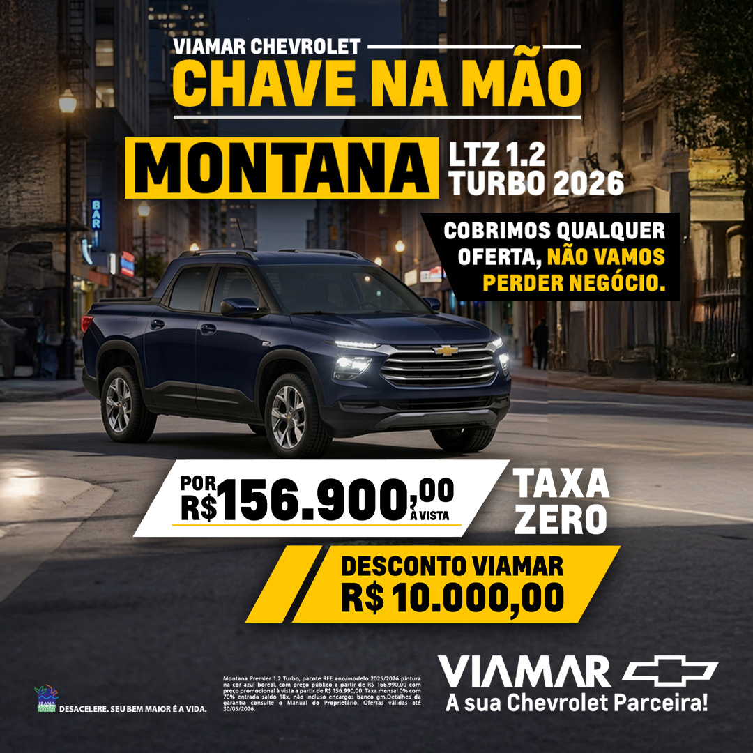 Oferta banner destaque MONTANA LTZ 1.2 TURBO